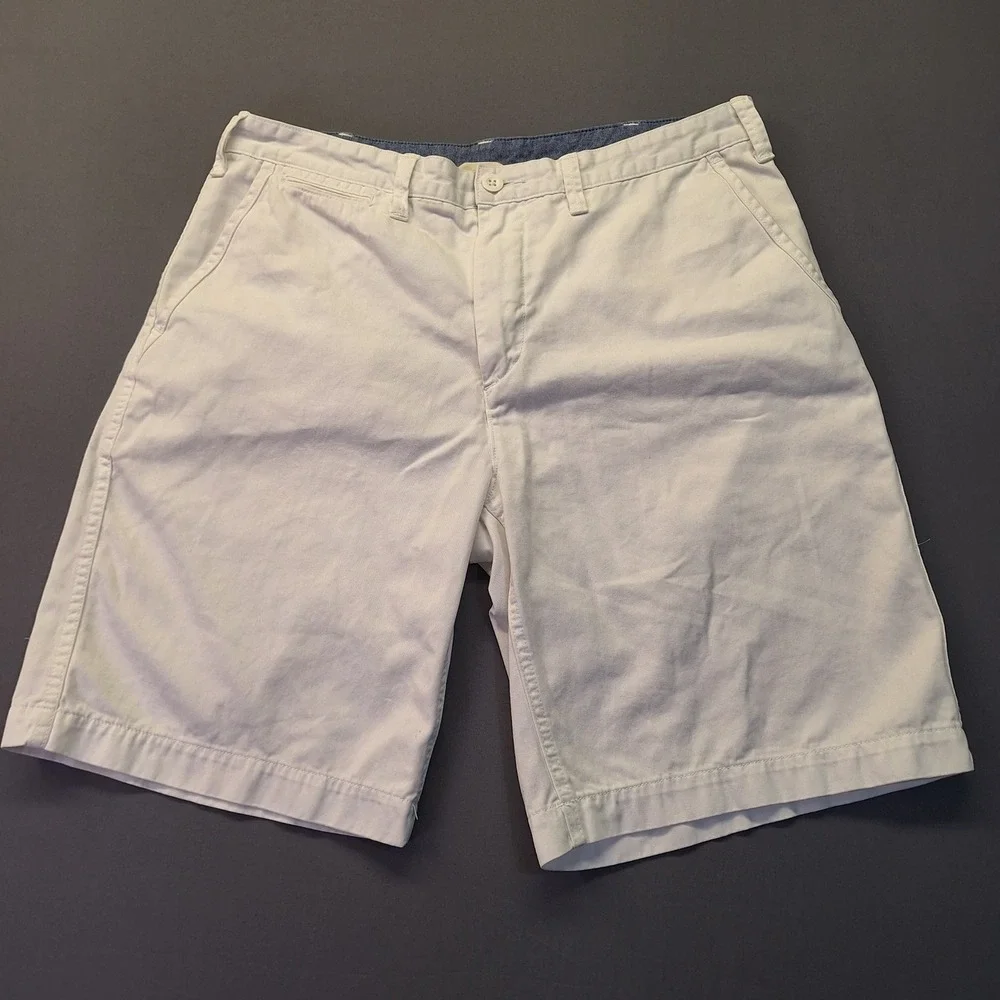 Polo Ralph Lauren Mens Relaxed Fit Chino Shorts White Cotton Size 34 Casual